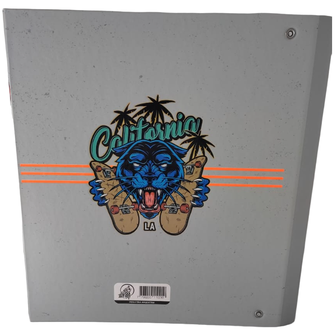 Carpetas 3 anillos " SKATE BOARD " LOBO