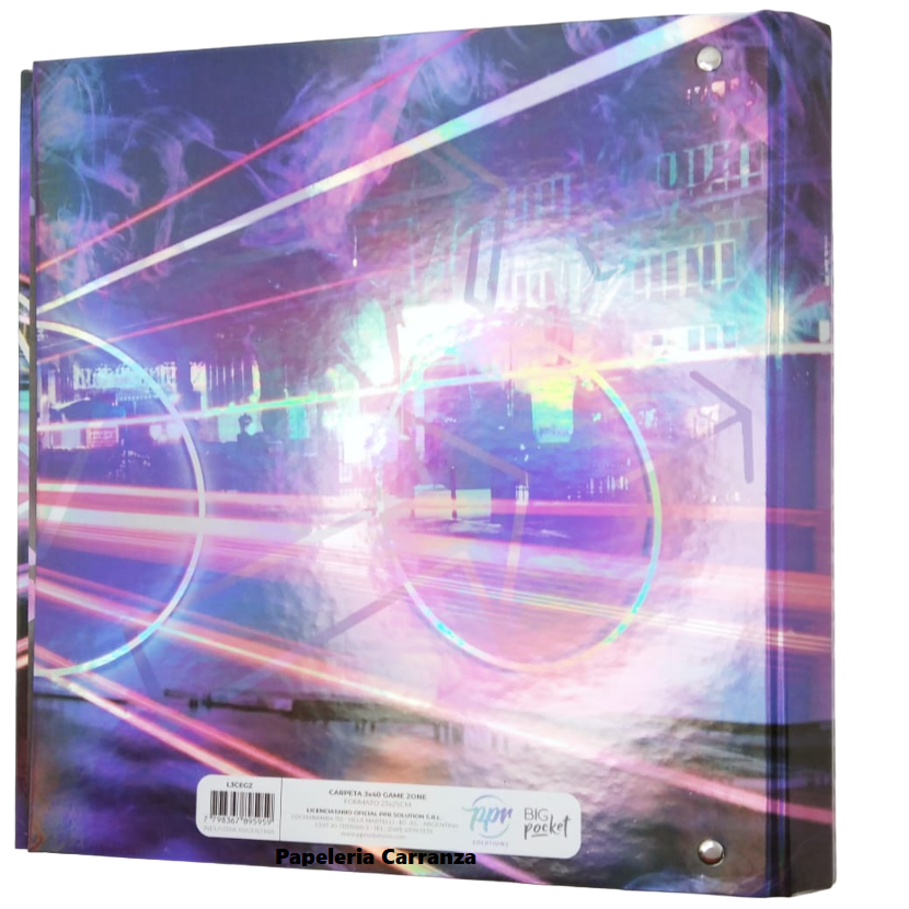Carpetas 3 anillos PPR " Game Over Holografico" (Gamer)