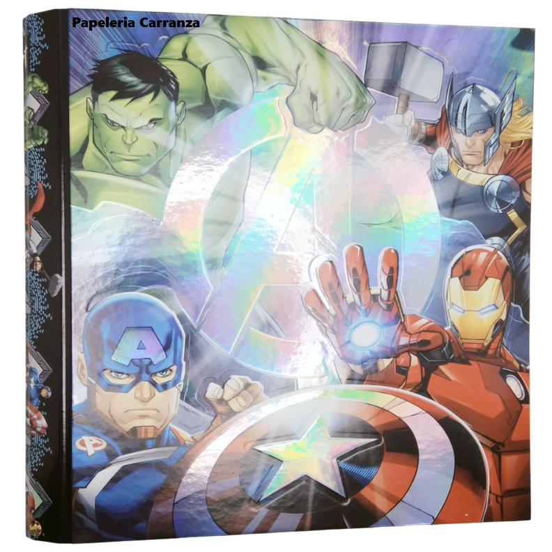 Carpetas 3 anillos PPR " Avengers Holográfico 1" (Vengadores) Marvel