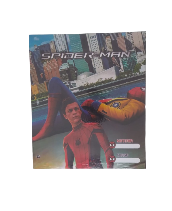 Separadores de Materias "Spider Man Marvel" Tamaño Escolar (Fantasia) Hombre Araña
