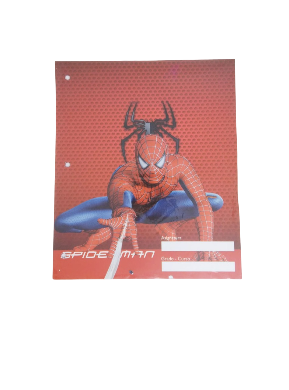 Separadores de Materias "Spider Man" Tamaño Escolar (Fantasia) Hombre Araña