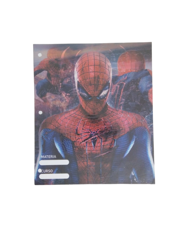 Separadores de Materias "Spider Man" Tamaño Escolar (Fantasia) Hombre Araña