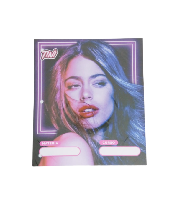 Separadores de Materias "Tini Stoessel" Tamaño Escolar (Fantasia)