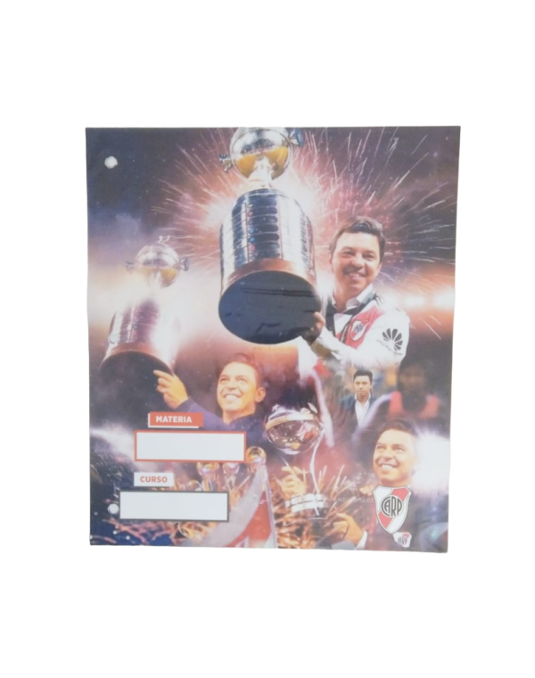 Separadores de Materias "River Plate" Tamaño Escolar (Fantasia)