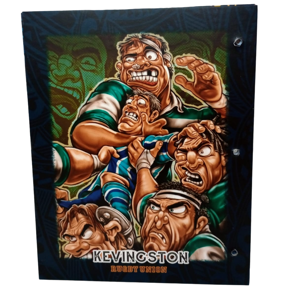 Tapa de Carpeta Escolar N3 " KEVINGSTON " (RUGBY)