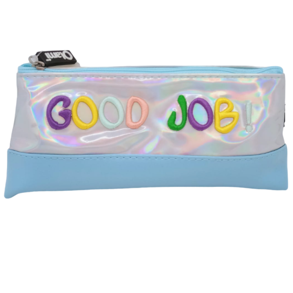 CARTUCHERAS HOLOGRAFICAS " Celeste Pastel " Olami TAMAÑO MEDIANO Cod 1059