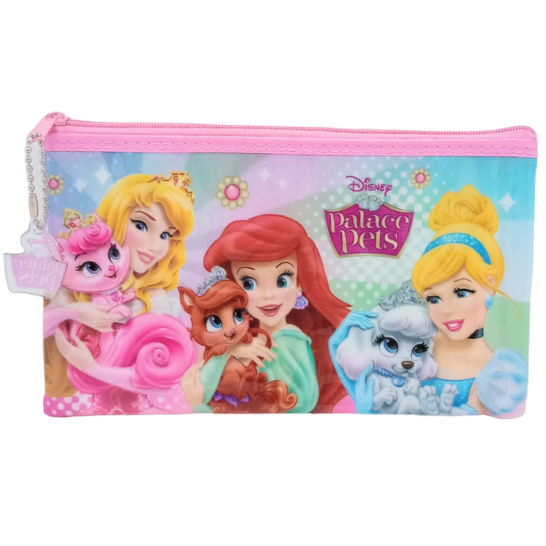 CARTUCHERAS PLANAS " Palace Pets Princesas " Disney TAMAÑO MEDIANO