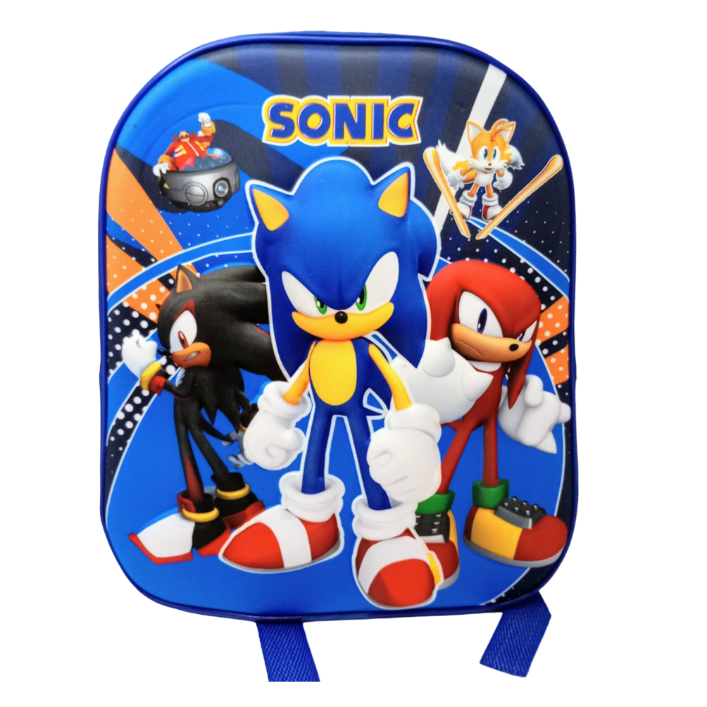 Mochilas Infantiles "Sonic " 3D c/ Relieve