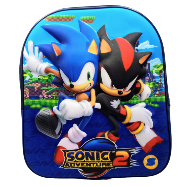 Mochilas Infantiles "Sonic Adventures" 3D c/ Relieve