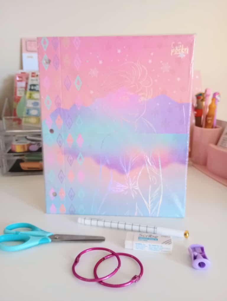 Tapa de Carpeta Escolar N3 " FROZEN PASTEL " PPR