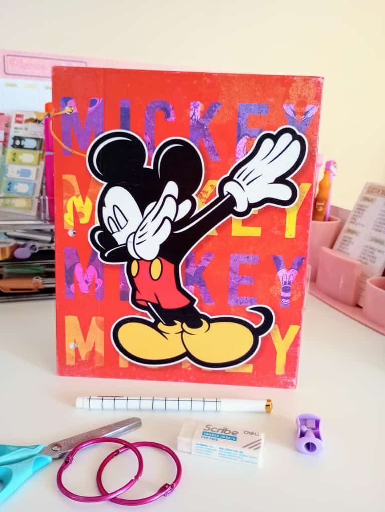 Tapa de Carpeta Escolar N3 " MICKEY "