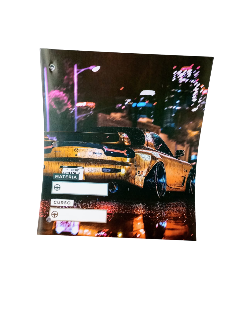 Separadores de Materias "Autos Deportivos" Tamaño Escolar (Fantasia)