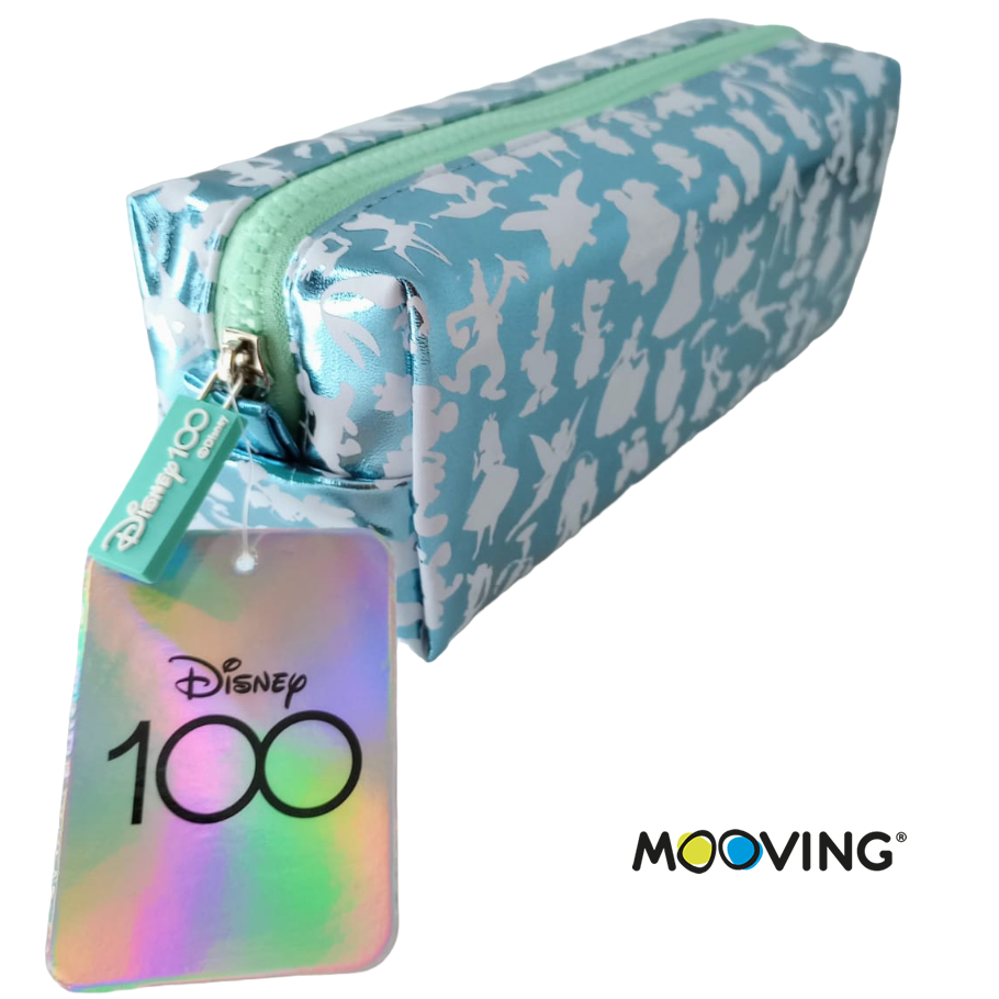 CARTUCHERAS MOOVING "DISNEY 100 AÑOS" RECTANGULAR METALIZADA
