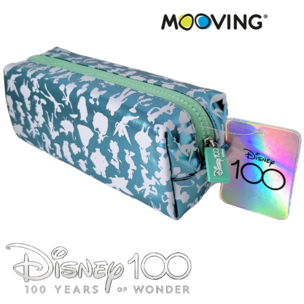 CARTUCHERAS MOOVING "DISNEY 100 AÑOS" RECTANGULAR METALIZADA