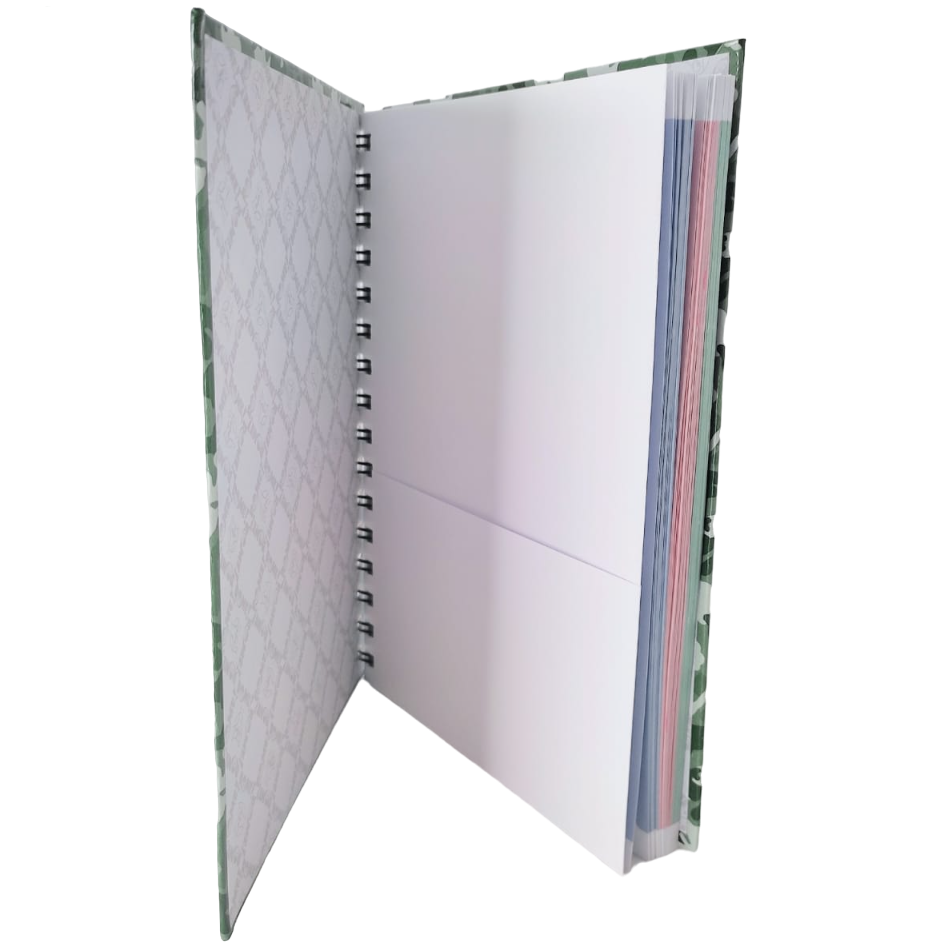 Cuadernos A5 ROME " Zig Zag ROSA PASTEL " Hojas Punteadas