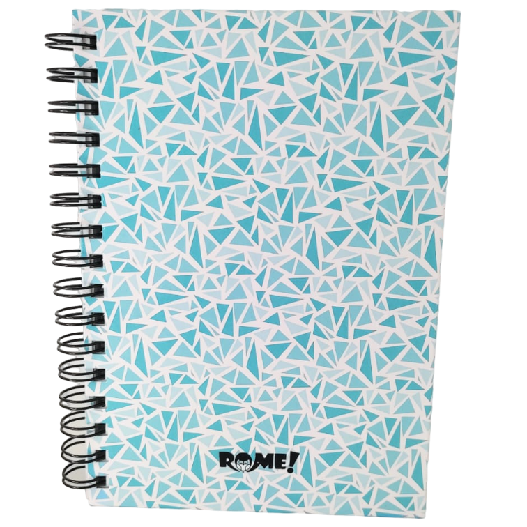 Cuadernos A5 ROME " Celeste Pastel Mosaicos " Hojas Rayadas