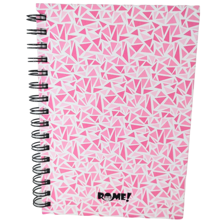 Cuadernos A5 ROME " Rosa Pastel Mosaicos " Hojas Rayadas