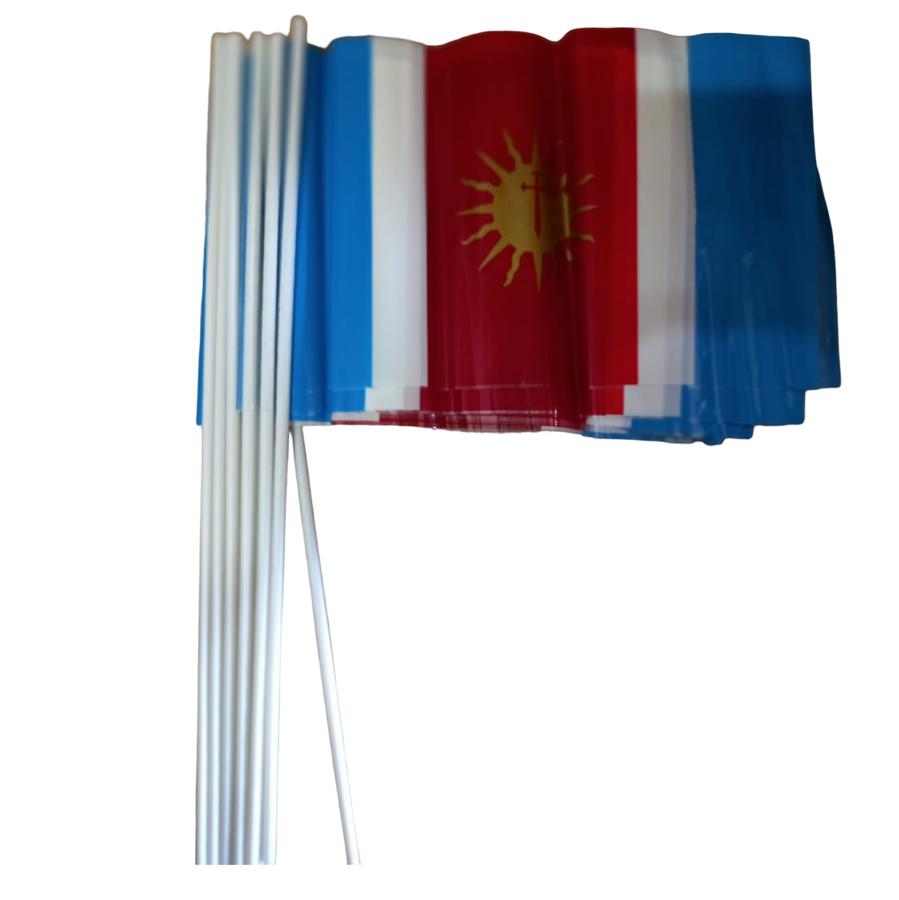 Banderitas de Santiago del estero de Plastico Medidas 15 x 25 cm (N° 3)