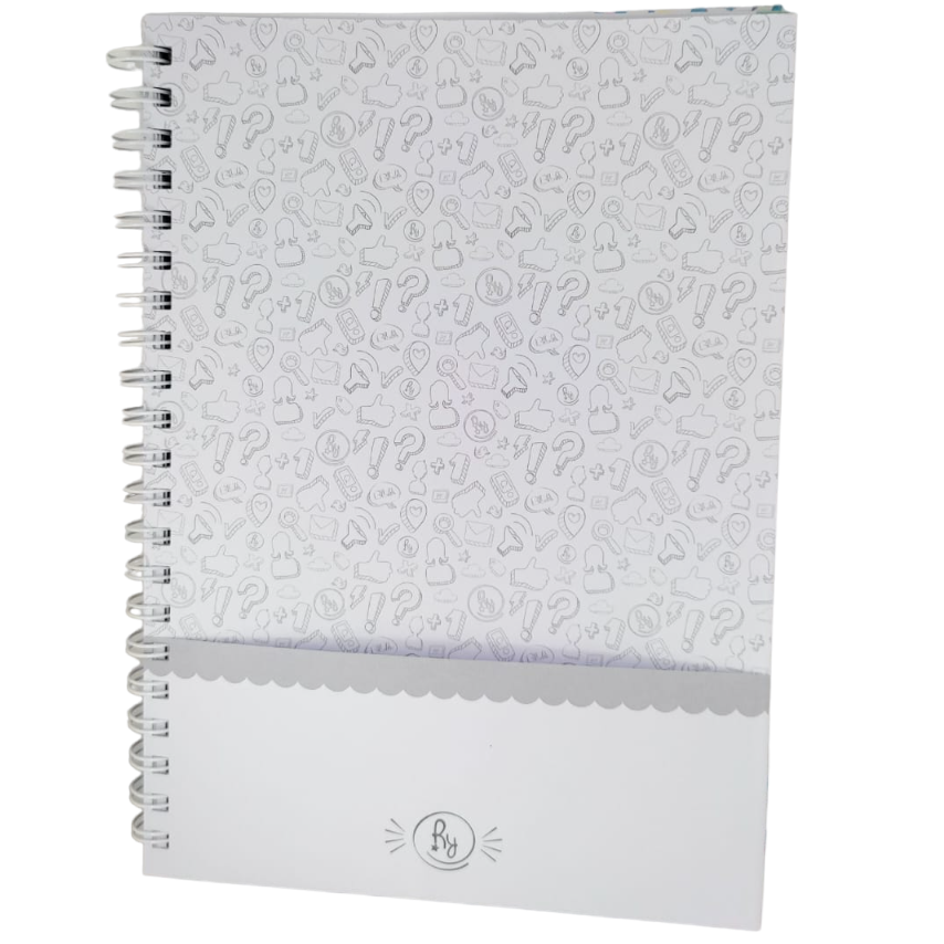 CUADERNOS UNIVERSITARIO C/ ESPIRAL 28 X 20 ” STUDY MOOD ” A4 RY DESIGN