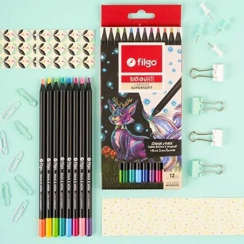 Lapices Filgo SUPER SOFT * CLASICOS x 12 * Largos (SUPER BLANDOS)