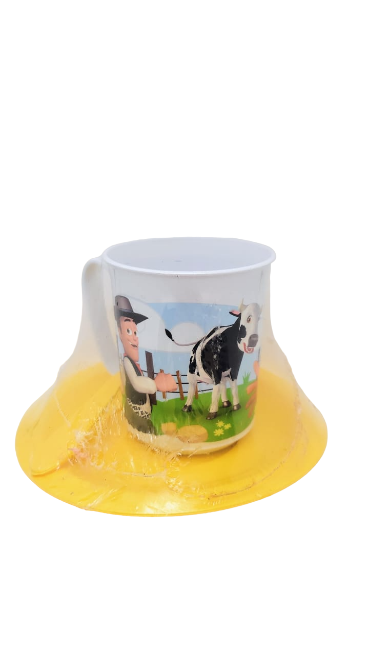 SET DE * LA GRANJA DE ZENON * TAZA + CUCHARA + PLATO