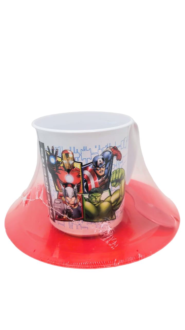 SET DE * AVENGERS * TAZA + CUCHARA + PLATO (VENGADORES)
