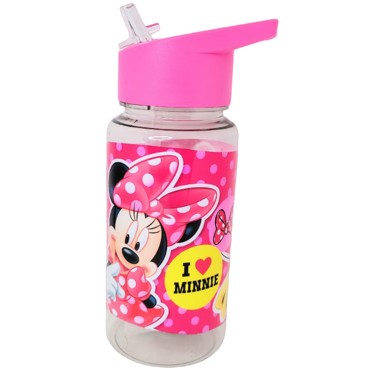 BOTELLA RIGIDA * MINNIE MOUSE  * STRAW TOP C/ SORBETE
