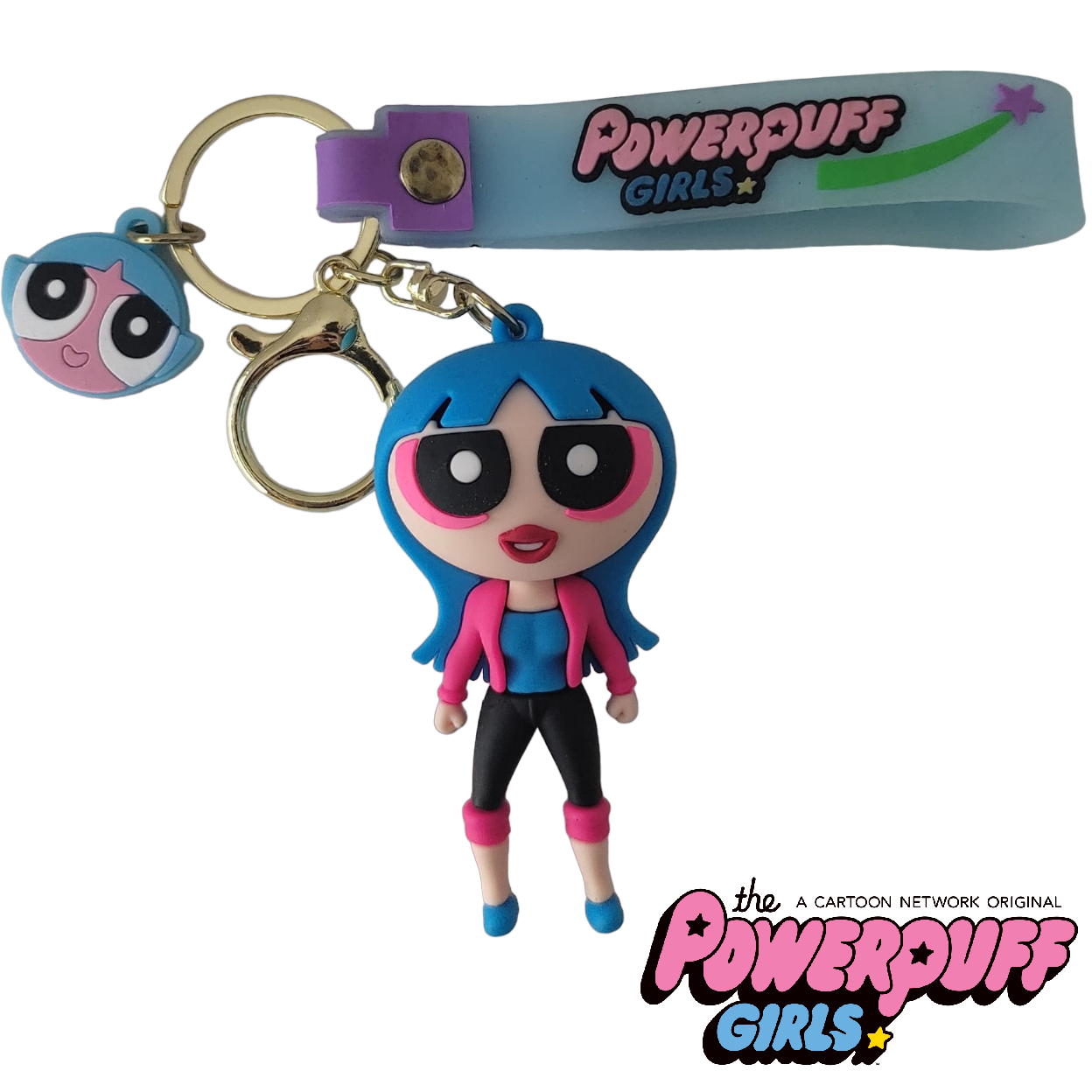 Llaveros LAS CHICAS SUPER PODEROSAS " PELO AZUL " (Excelente Calidad)
