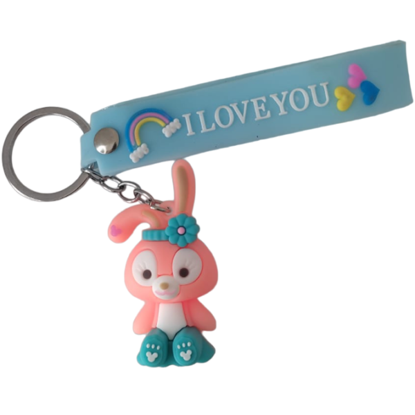 Llaveros CONEJITOS " NARANJA "