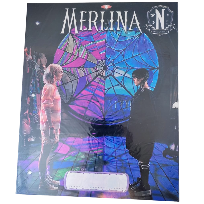 Separadores de Materias "Merlina" Tamaño Escolar (Fantasia)