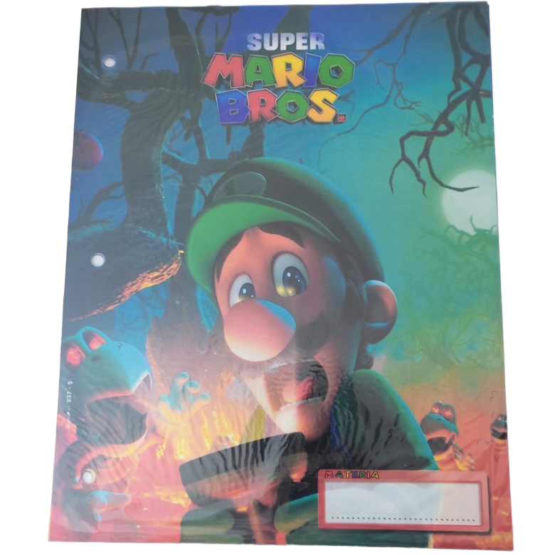 Separadores de Materias "Super Mario Bros" Tamaño Escolar (Fantasia)