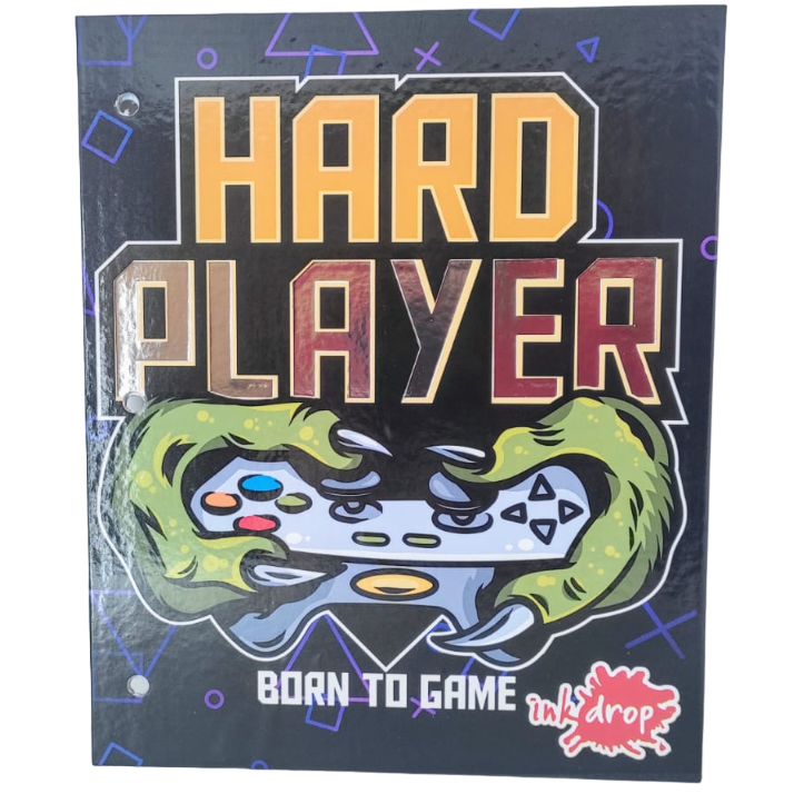 Tapa de Carpeta Escolar N3 " HARD PLAYER "