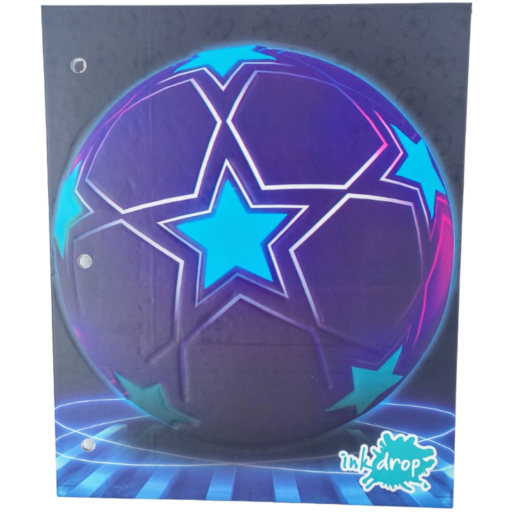 Tapa de Carpeta Escolar N3 " PELOTA FUTBOL "
