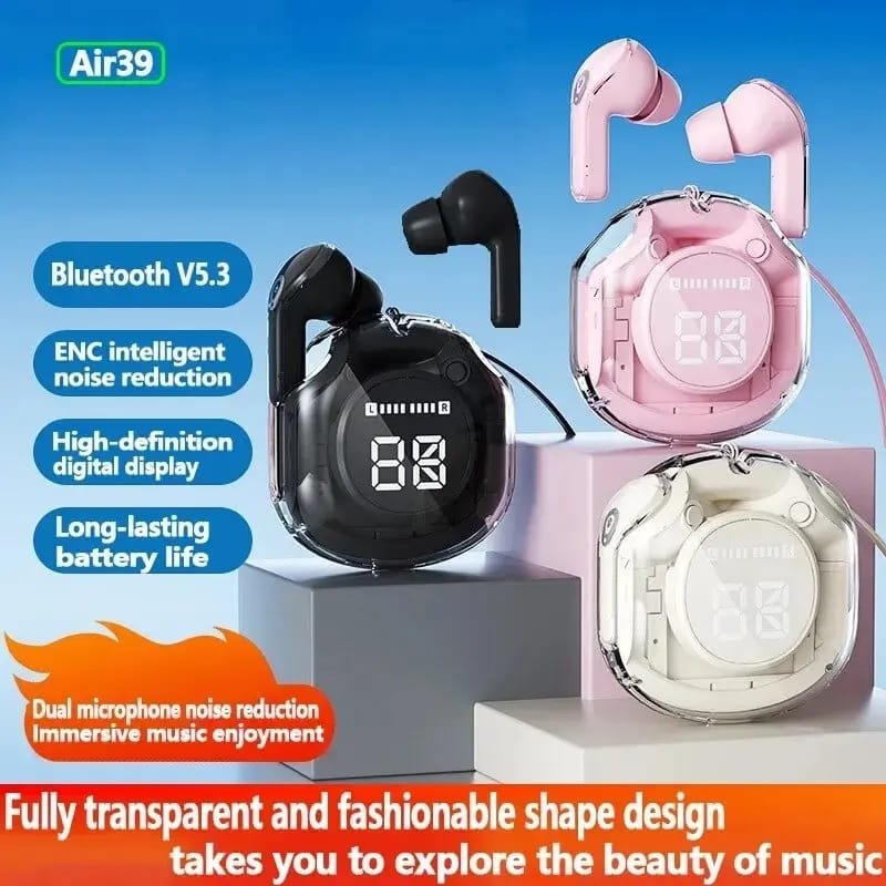 AURICULARES * ULTRAPODS PRO ROSA PASTEL* BLUETOOTH INALAMBRICO IN EAR