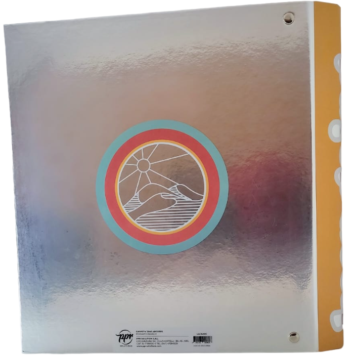 Carpetas 3 anillos PPR " KEEP GOING " ARCOIRIS