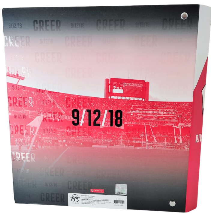 Carpetas 3 anillos PPR " Creer " (River Plate)