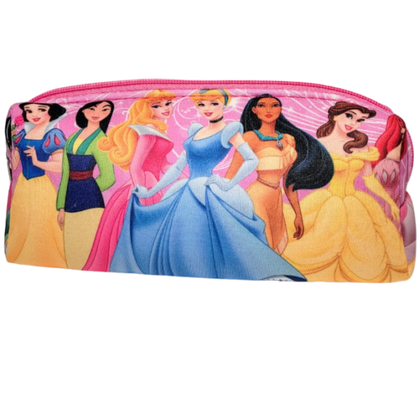 CARTUCHERAS NEOPRENE " PRINCESAS " TAMAÑO MEDIANO (LAVABLES) Cod 112