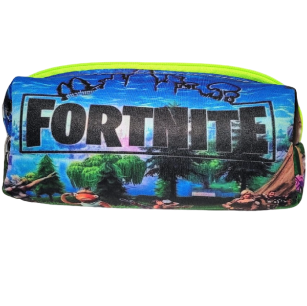 CARTUCHERAS NEOPRENE " FORTNITE " TAMAÑO MEDIANO (LAVABLES) Cod 106