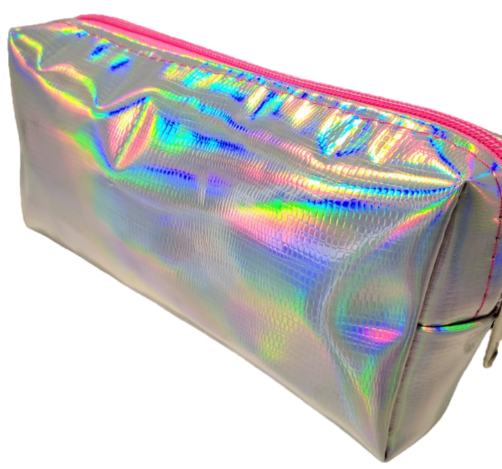 CARTUCHERAS TORNASOLADA "PLATEADA" TAMAÑO MEDIANO Cod 205