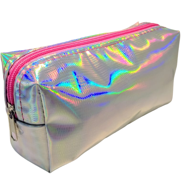 CARTUCHERAS TORNASOLADA "PLATEADA" TAMAÑO MEDIANO Cod 205