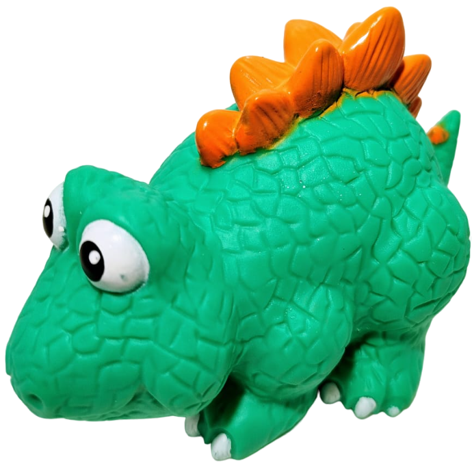 Chifle Dinosaurios   (Lo Presiona y hace un Sonido) Goma Soft - Sirve para el agua