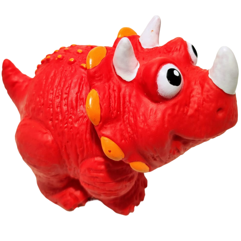 Chifle Dinosaurios   (Lo Presiona y hace un Sonido) Goma Soft - Sirve para el agua
