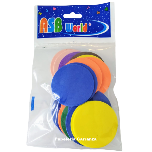 Aplicaciones en Goma Eva " Circulo " x 20 unidades