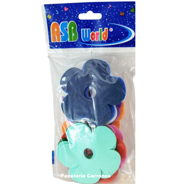 Aplicaciones en Goma Eva " Flor " x 20 unidades