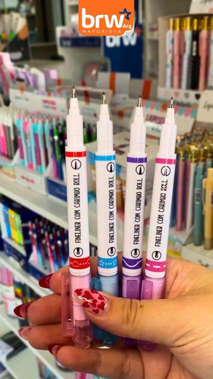 Microfibra BRW - Con Sello Roller - 0.4mm (Doble Punta)