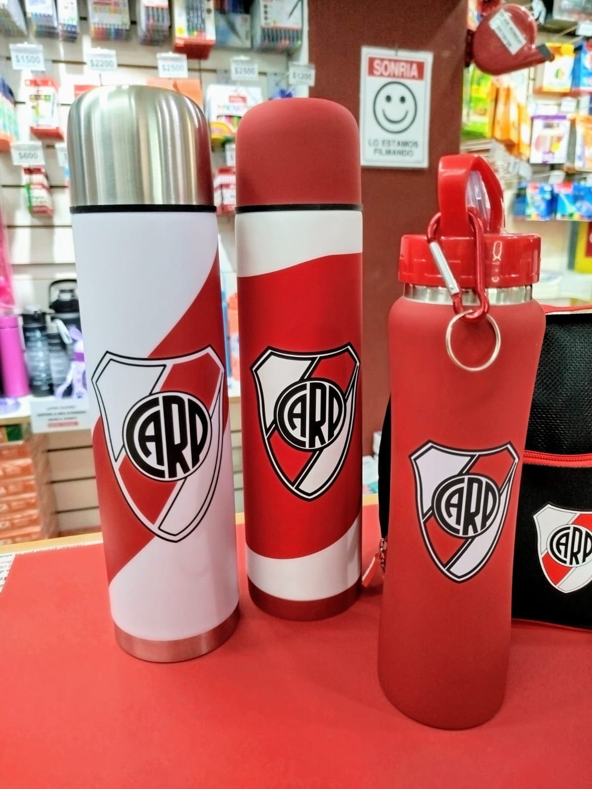 Termo Acero Inoxidable "RIVER / BOCA" 1 Litro