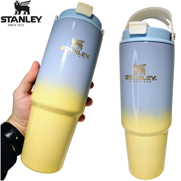 VASO TERMICO  * STANLEY GRANDE 900 ML * DOBLE SISTEMA TOMÁ DIRECTO O POR PICO (ALTO) - ACERO INOXIDABLE (DOBLE CAPA) IRROMPIBLE -CIERRE HERMETICO ANTIVUELCO-