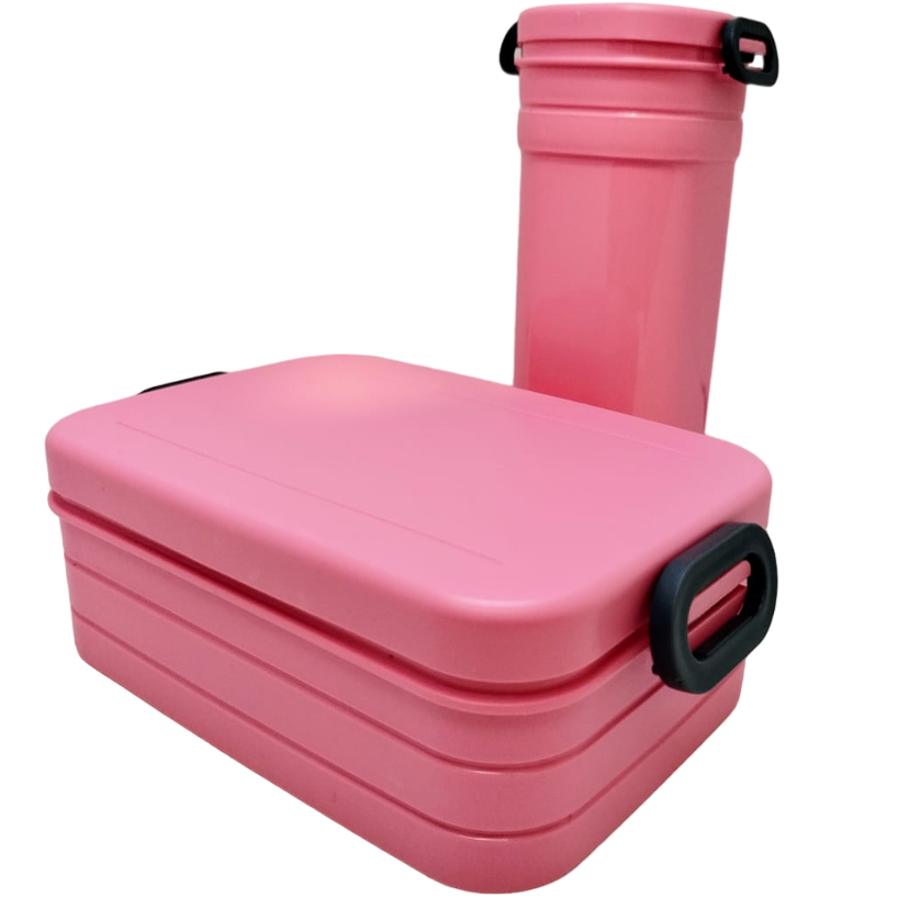 Kit Luncheras Hermeticas c/ División + Botella C/ Filtro