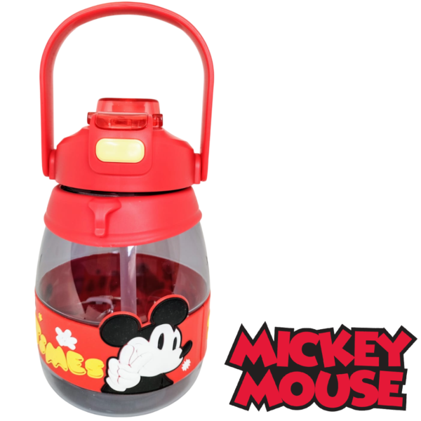 BOTELLA RIGIDA * MICKEY MOUSE * 1L DOBLE SISTEMA (Pico y botella) KAWAII