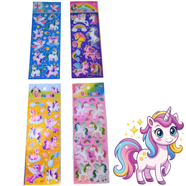 Plancha de Stickers * UNICORNIOS *